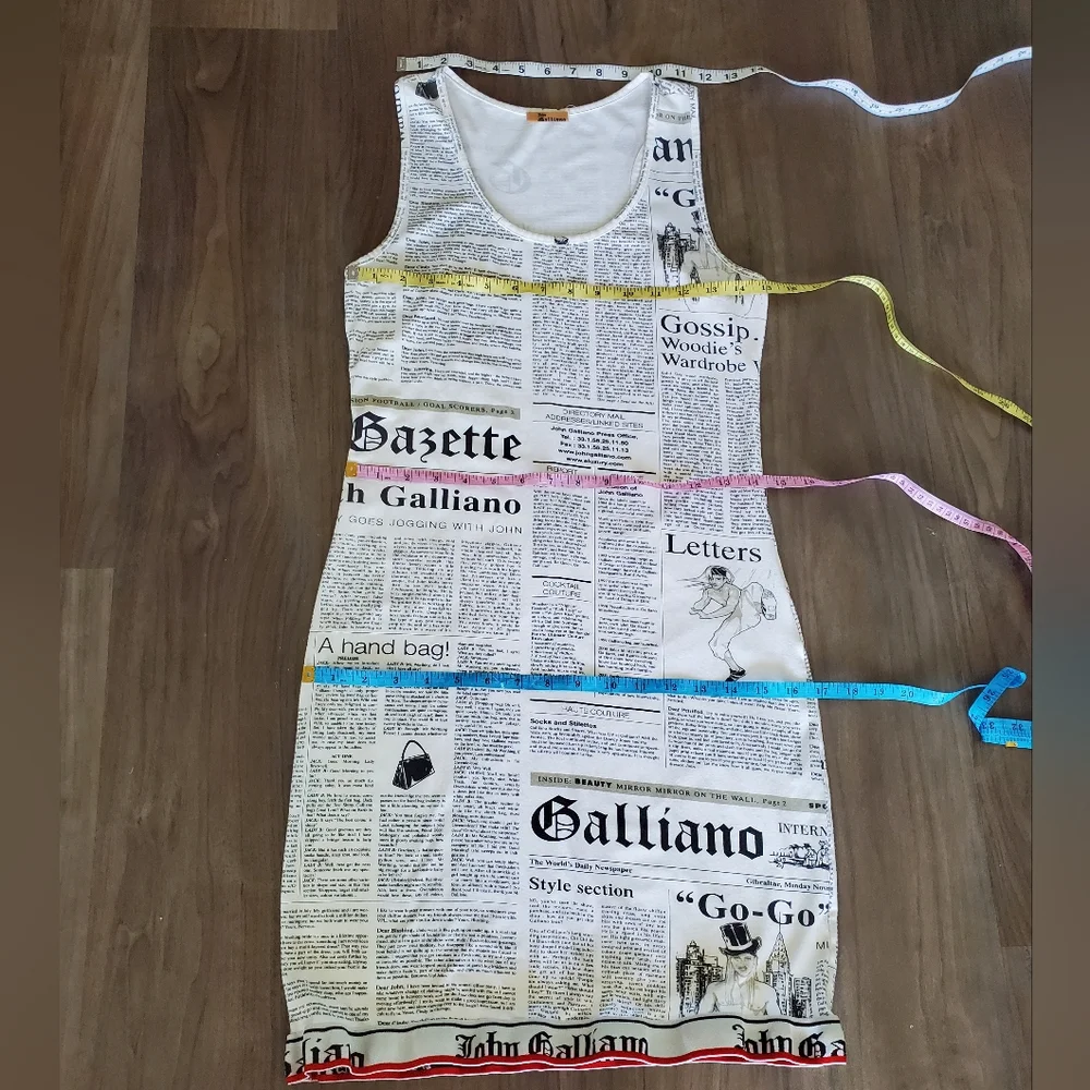 GALLIANO Racerback Dress - Picture 9 of 14